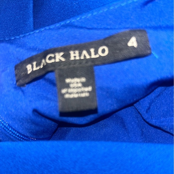 NEW Black Halo Classic Quarter Sleeve Jackie O Sheath Dress Blue Size 4 - Picture 9 of 10